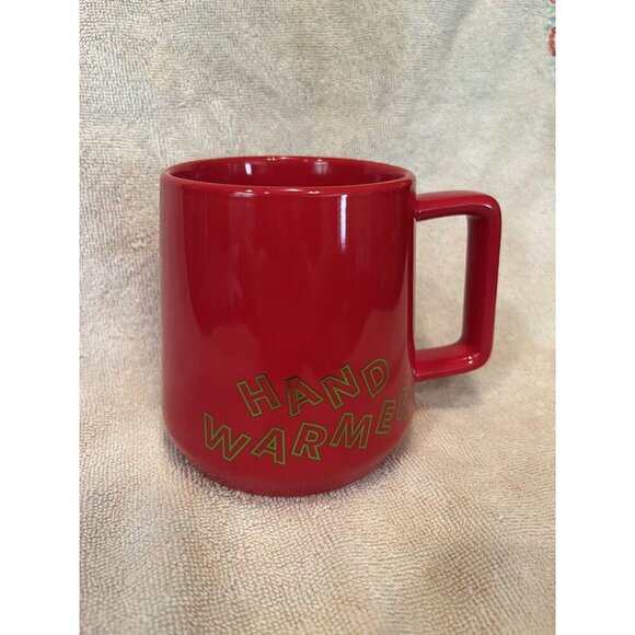 Starbucks 2019 Hand Warmer Red Ceramic Coffee Mug Cup 12 oz Limited Edition - Picture 2 of 4